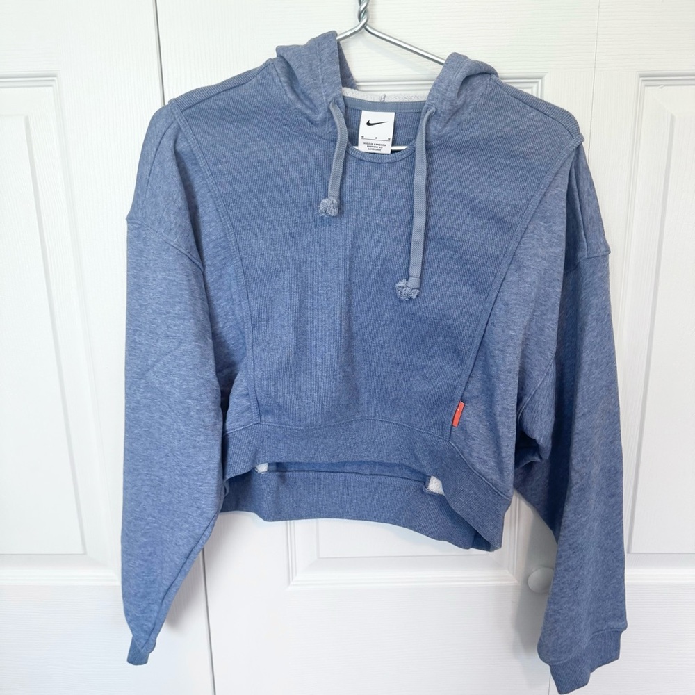Nike Like New Women's Blue Cropped Sweatshirt MEDIUM